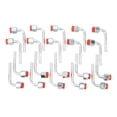 thumbnail image 2 of Tuerca de Codo de Ajuste de Barb, 20 PCS fácil de instalar el aire acondicionado conector de tubería de aluminio prooftormació de deformació para camiones, 2 of 7