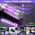 thumbnail image 6 of YIKEXINCHEN Handheld Car Vacuum Cleaner Cordless，4-in-1 Portable Mini Household Compact Vacuum Cleaner with 7 Attachments for Car, 6 of 9