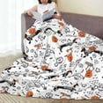 thumbnail image 6 of Pofeuu Halloween Dachshund Print Ultra-Soft Micro Fleece Blanket,for Bed Or Sofa,All Season Throw Blankets Flannel Blanket-40"x30", 6 of 7