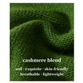 thumbnail image 4 of Jaxmonoy Winter Warm Wool Solid Color Knitted Skull Cap Hat Unisex Knit Slouchy Beanie Hat Green, 4 of 4