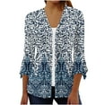 thumbnail image 2 of jsaierl Summer Cardigan for Women Vintage Floral Print 3/4 Sleeve Ethnic Style Shrugs Casual Jacket Cardigans, 2 of 5