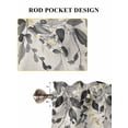 thumbnail image 6 of Grey Eucalyptus 2 Panel Kitchen Curtains for Windows, Farmhouse Weeping Leaves on Linen Bathroom Privacy Curtain, Home Décor Window Treatment for Bedroom/Living Room 55"x45", 6 of 6