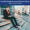 thumbnail image 6 of Cyiecw Men's Invisible Height Increasing Elevator Shoes Lace-up Fashion Casual Shoes 2.36 Inches Taller, 6 of 7