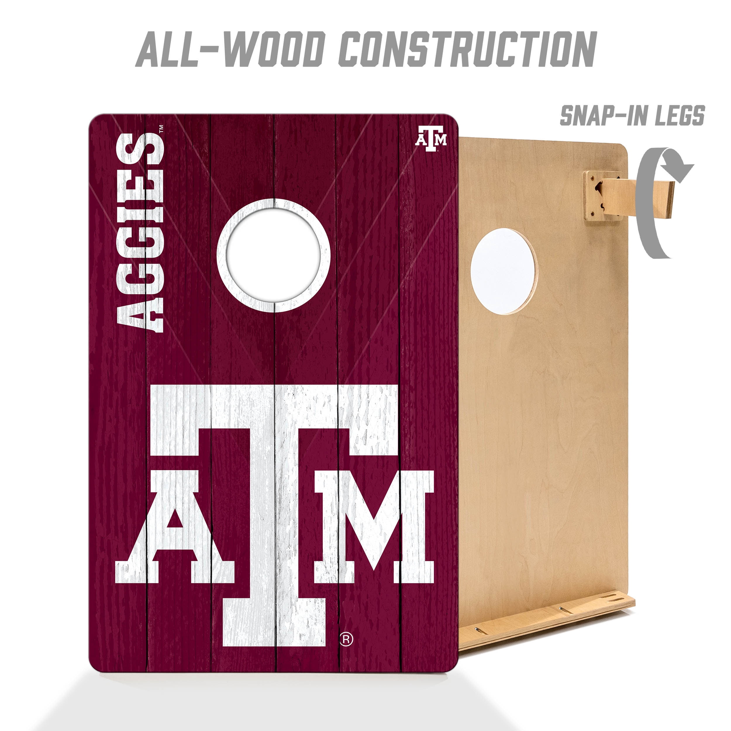 YouTheFan NCAA Texas A&M Aggies 2' x 3' Cornhole Game No Bags