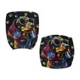 thumbnail image 3 of FKELYI Office Chair Slipcovers Colorful Funny Dachshund Dog Paw Print Removable Chair Covers Pack of 2 Breathable Desk Chair Covers Computer Chair Backrest and Cushion Seat Cover, 3 of 7