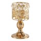 thumbnail image 1 of Candelabro de cristal con forma de vela de té, centro de mesa hueco para sala de estar Los 8x8x16cm, 1 of 8