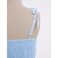 thumbnail image 7 of IBTOM CASTLE Girls' Bow Spaghetti Strap Dress - Adjustable A-Line Bubble Hem Party Dress for Summer Birthday Party School Blue, 7 of 7