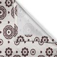 thumbnail image 3 of Ambesonne Chocolate Tones Kitchen Curtains, Vintage Hearts Art, 55"x45", White and Dark Rosewood, 3 of 3