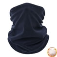 thumbnail image 2 of Foulard Bleu Automne et Hiver en Polaire Élastique Chaud, Housse Extérieure Résistante au Froid pour Femmes, Protection Tête et Cou, Cyclisme Prolongé, 2 of 3