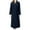 Navy, variant on Elainilye Fashion Womens Robes Solid Robe Bathrobe Pajamas Long Sleepwear Pocket Nightgown With Waistband Belts,White