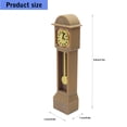 thumbnail image 3 of Miniature Grandfather Clock Model Figurine Furniture for Doll House Enthusiasts and Photographers Scene Setting Props, 3 of 9