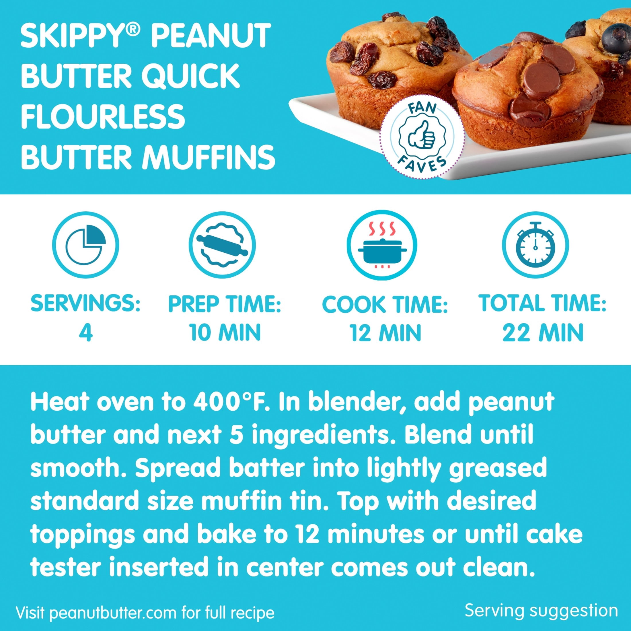 (4 pack) SKIPPY SUPER CHUNK Peanut Butter Twin Pack 2-Pack, Shelf-Stable, 40 oz Plastic Jar