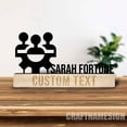 thumbnail image 5 of Craftnamesign Custom Wooden Human Resources Desk Name Plate, HR Metal Nameplate, HR Desk Nameplate, 5 of 5