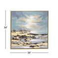 thumbnail image 4 of DecMode Wood Contemporary Calming Blue Abstract Framed Wall Art Décor, 39"W x 39"H, 4 of 13