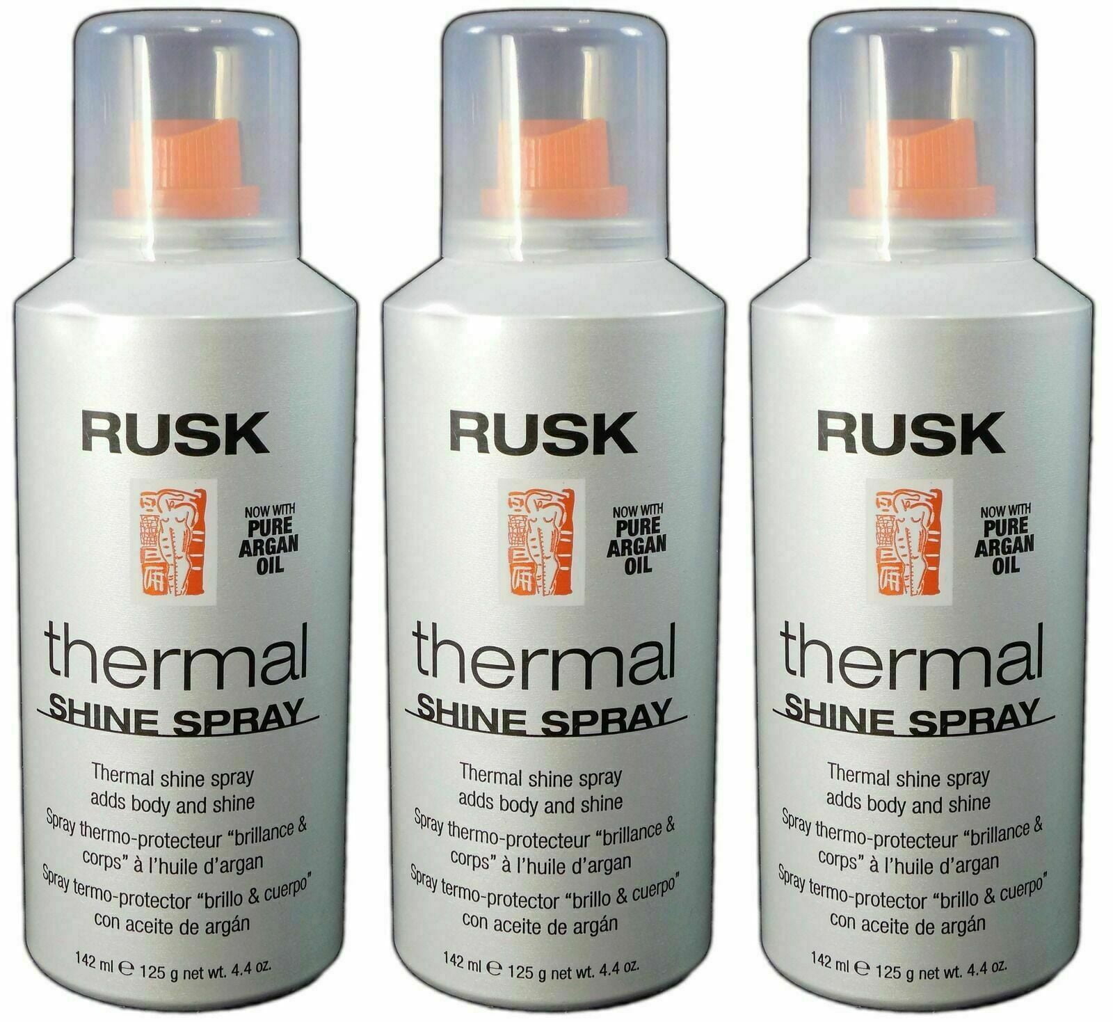 Rusk Thermal Shine Spray 4.4 oz each lot of 3 NEW