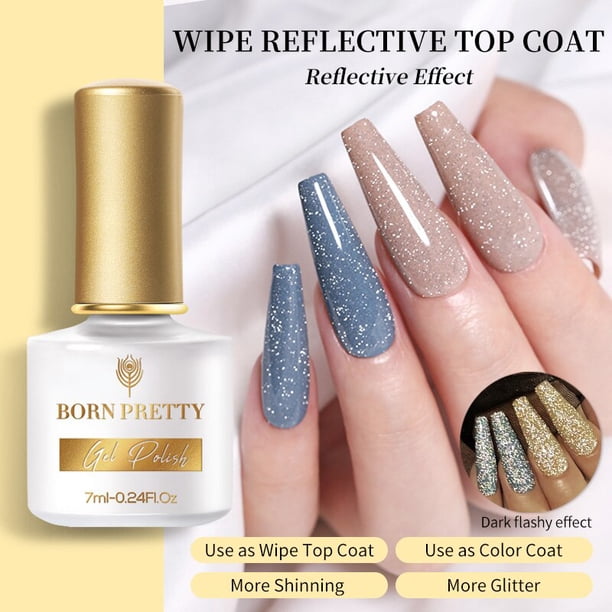 BORN PRETTY 8-in-1 Nail Glue Gel Esmalte de uñas Transparente Clear 7ml Función Gel Soak Off Nail Art Gel Barniz Espesor Base Gel Tan Jianjun unisex