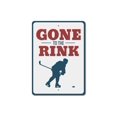 thumbnail image 2 of Gone to the Rink Novelty Sign, Metal Wall Decor - 10x14 inches, 2 of 4