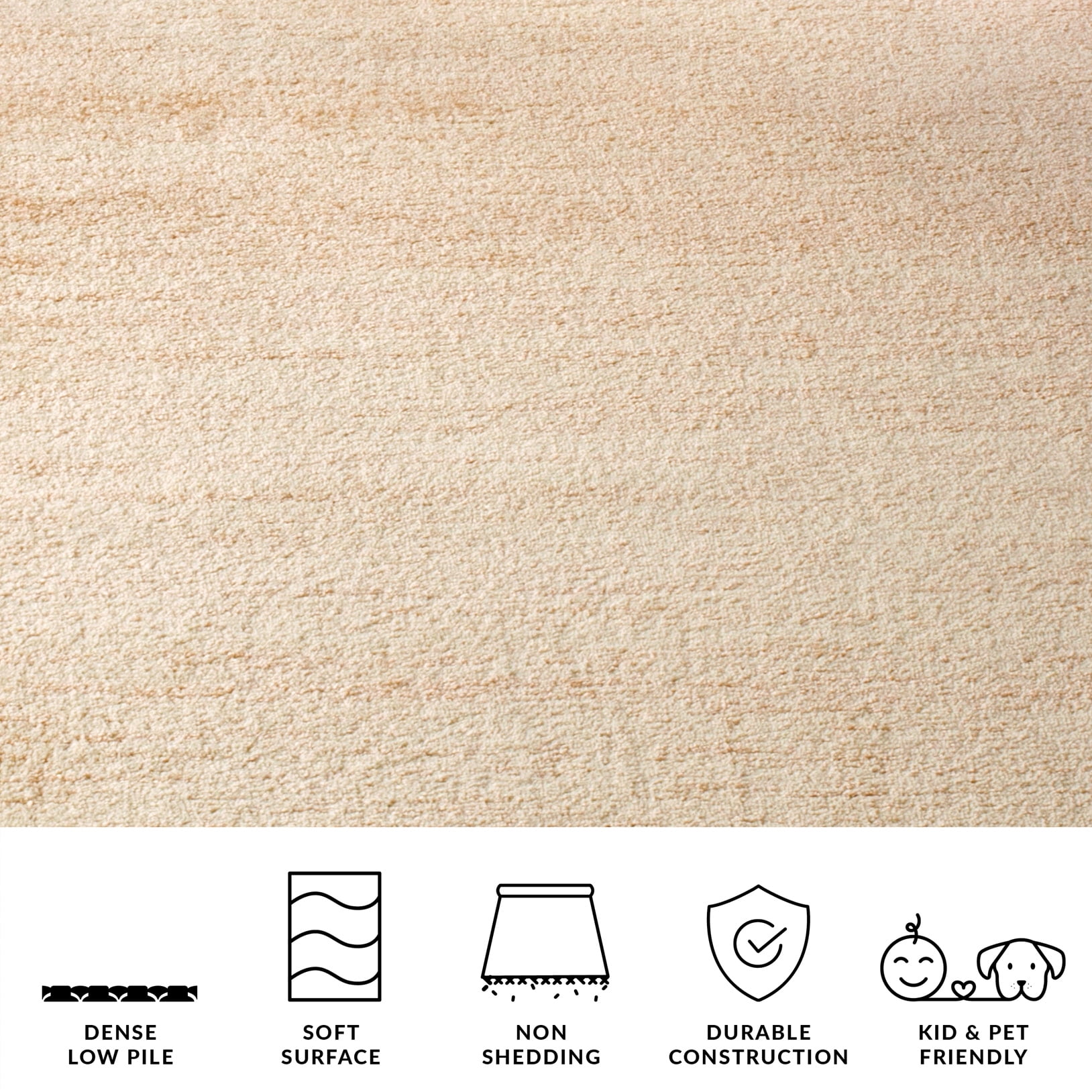 SAFAVIEH Adirondack Esmond Striped Area Rug, Champagne/Cream, 3' x 3' Square - Modern Design, Champagne & Cream, Ideal for Living Room, Bedroom, Dining Space