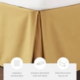 thumbnail image 5 of Noble Linens Gold Pleated Dust Ruffle Bed Skirt, Full, 5 of 11