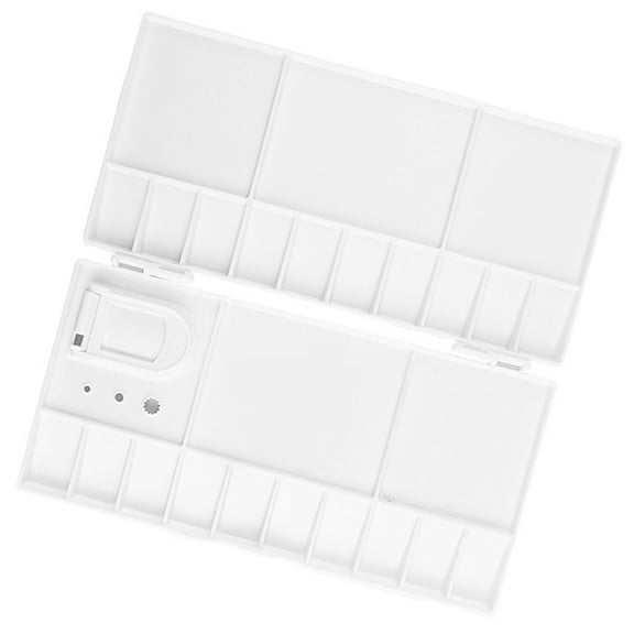 Tineasur White ABS Paint Palette - Color Mixing Tray for Home Artists and Painting Supplies