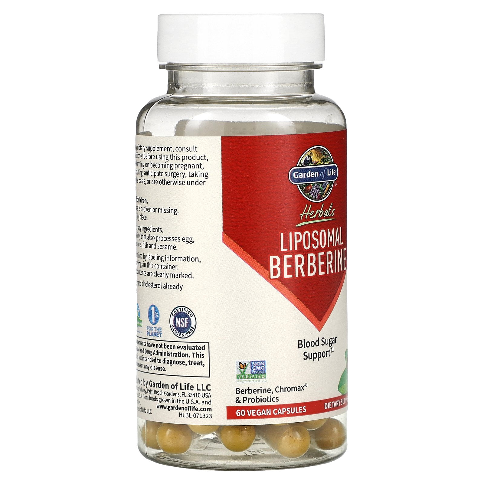 Garden of Life Liposomal Berberine with Chromium Picolinate