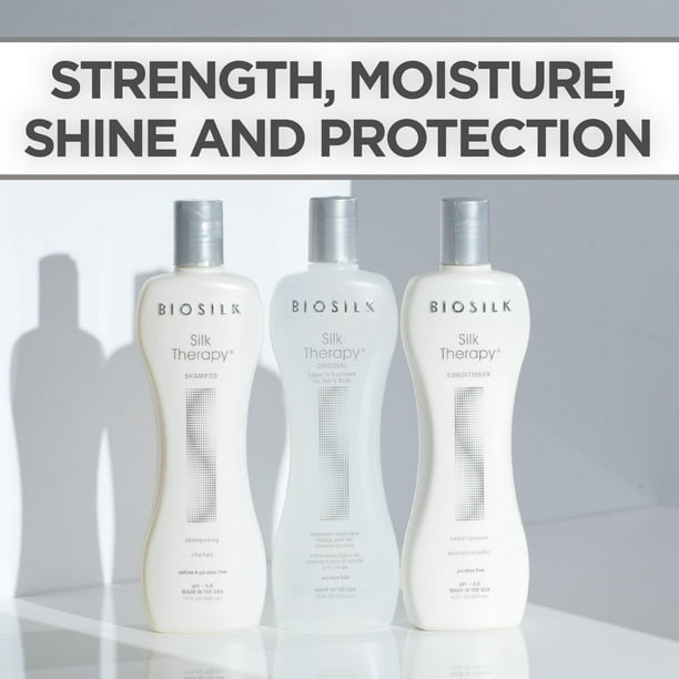 BioSilk 3-Piece Silk Therapy Shampoo, Conditioner & Serum Kit