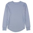 thumbnail image 2 of Seeing Stars Womens 2-Pc. Solid and Stripes Pajama Set, Blue, Large, 2 of 4