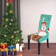 thumbnail image 1 of Cubiertas de silla de poliéster, decoraciones navideñas, cubiertas de resbalón impresas, funda de asiento elástico, decoración de cocina, lavable estilo 1 Soledad fundas de comedor, 1 of 10