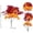 C, variant on Qholemyo Mini Artificial Maple Leaf Bouquet Fall Decor Halloween Decor Faux Floral Vase Filler For Table Mantel Home Decor