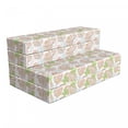 thumbnail image 1 of Tropical Foldable Mattress, Hawaiian Leaves Pattern, 78.7" x 47.2", White Pale Salmon Khaki, by Ambesonne, 1 of 4