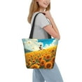 thumbnail image 6 of Bingfone Clear Sky Sunflower Women Shoulder Tote Bags Casual Bag Ladies Shopping Handbag, 6 of 6