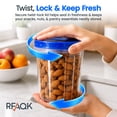 thumbnail image 5 of RFAQK 48 PCS Freezer Storage Containers with Twist Top Lids-(32OZ & 16OZ) 24 Plastic Deli Containers with 24 Screw Lids-Soup Freezer Containers with Lids-Meal Prep Reusable Box for Lunch and Gym, 5 of 8