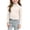 White, variant on XUNKUSGA Girls Shirts Cute Mock Neck Lettuce Trim Long Sleeve Shirts Soft Ribbed Knit Slim Fit Base Layer Classic Solid Color Pullover Tops for Girls