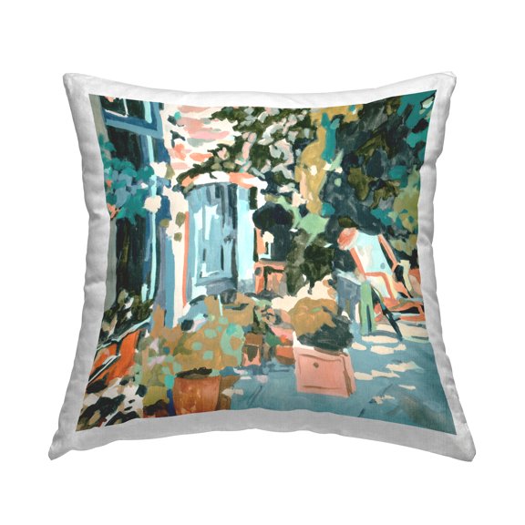 Stupell Industries Abstract Cityscape Architecture Decorative Printed Throw Pillow Design by Melissa Wang .