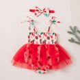 thumbnail image 4 of OJSFQUFP Girls' Climbing Clothes Christmas Baby Party Clothes Suspender Straps Polka Dot Mesh Ha Clothing Skirt Hair Two Piece Set, 4 of 8