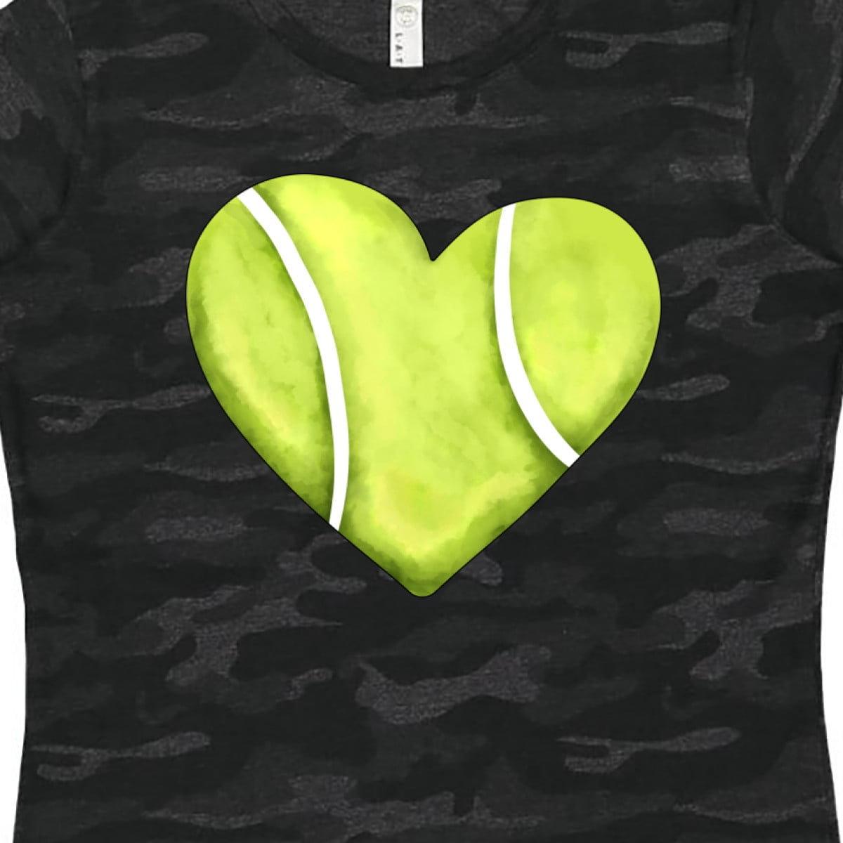 Inktastic Tennis Ball in Heart Women's T-Shirt