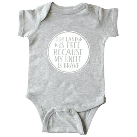 

Inktastic Military Uncle Land is Free Nephew Gift Baby Boy or Baby Girl Bodysuit