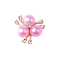 thumbnail image 3 of 10x Rhinestone Crystal Per Adorno Ftback Flor Rosa Sunnimix Botón de diamantes de imitación Joyería DIY, 3 of 8