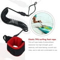 thumbnail image 4 of 10.6Ft Ankle Leash Surfing Coiled Stand Up Paddle Board Black Tpu Paddle Board Foot Leg Rope Surfboard Raft Traction Rope, 4 of 8