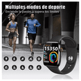 thumbnail image 2 of Smartwatch Reloj Inteligente Auriculares Bluetooth 2 En 1 Bluetooth Voz Asistent Eo Safe Imports Negro, 2 of 5