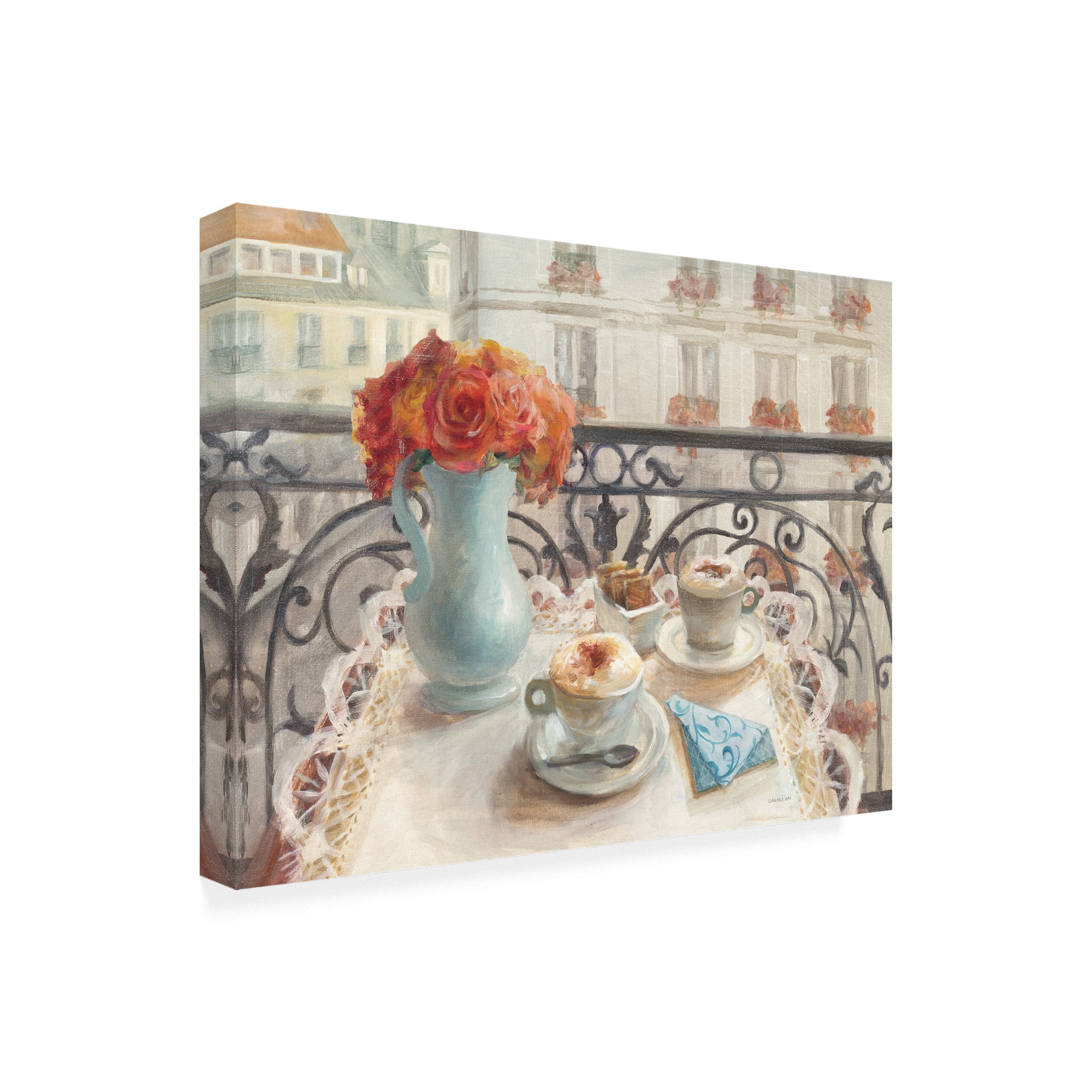 Trademark Fine Art 'Le Petit Dejeuner' Canvas Art by Danhui Nai