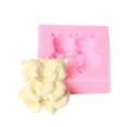 thumbnail image 2 of 3D Baby Teddy Bear Fondan Candle Handmade Soap Silicone Mold Chocolate Candy Mold Resin Epoxy for Cake Decorating, 2 of 5