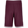 thumbnail image 5 of Holloway Sportswear 3XL Retro Basketball Shorts Maroon/White 224077, 5 of 5