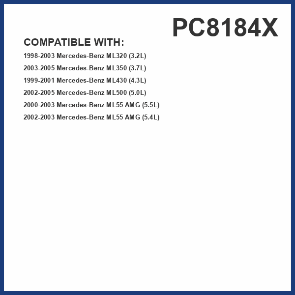 PUREFLOW PC8184X Cabin Air Filter | Fits 1998-2003 Mercedes-Benz ML320 3.2L; 2003-2005 ML350 3.7L; 2002-2005 ML500 5.0L; 1999-2001 ML430 4.3L; 2000-2003 ML55 AMG 5.5L