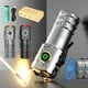 thumbnail image 1 of Linterna LED Recargable de Alta Potencia USB | Antorcha Portátil Súper Brillante con 5 Modos | Luz de Emergencia con Cola Magnética para Exterior | Aleación de Aluminio Portátil | Camping, 1 of 9