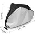 thumbnail image 3 of Muyoka Funda para bicicleta impermeable 210D cubierta de tela de poliéster recubierta de plata Funda para bicicleta anti-UV y a prueba de polvo MTB Bike Road Bike Case con diseño de orificio antirrobo Muyoka Hogar, 3 of 7