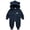 Blue, variant on Splozh Newborn Baby Winter Snowsuit Bear Outfit Fleece Warm Jumpsuit Romper Hooded Clothes for Infant Girls Boys Baby Boy Rompers,Pink,18-24 Months