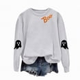 thumbnail image 4 of Godom Halloween Womens Oversized Sweatshirts Ghost Graphic Crewneck Pullover Long Sleeve Hoodies Tops Fall Fashion Outfits 2025 Clothes, 4 of 5