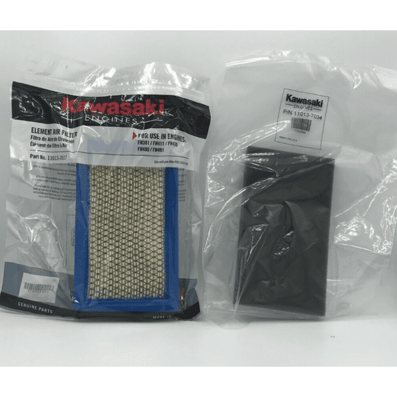 Genuine Kawasaki Engines 11013-7034 & 11013-7017 Pre-Filter Air Filter Combo Kit
