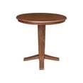 thumbnail image 3 of 36" Solid Wood Round Top Pedestal Dining Table with 12" Leaf - 36.1"H, 3 of 7
